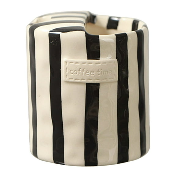 Stripe Ceramic Coffee Mugs, Vibrant Striped Red and Green Alternating Design Cute Mugs, Dishwasher & Microwave Safe Cups for Coffee, Tea, and Cocoa, Perfect for Daily Brews tea or coffee