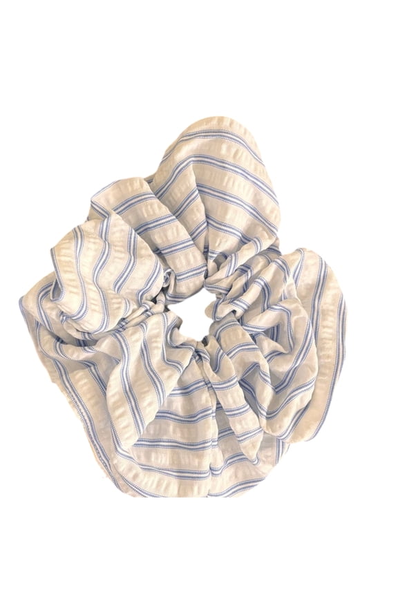 Stripe Design Elastic Hair Scrunchies For Women Girl Soft Fabric Stretchable Hair Tie Casual Formal Hair Accessories