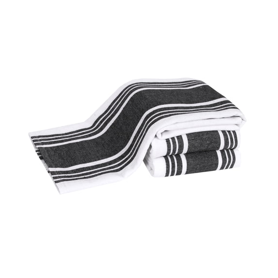 All-Clad Dual-Purpose Cotton Kitchen Towels, 3-Pack, Black