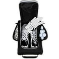 thumbnail image 1 of Stripe Golf Golf Shoe Bag - Zippered Golf Shoe Carrier Bag with Mesh Ventilation - Side Pockets for Golf Balls, Golf Glove, Tees and Other Golf Accessories, 1 of 3