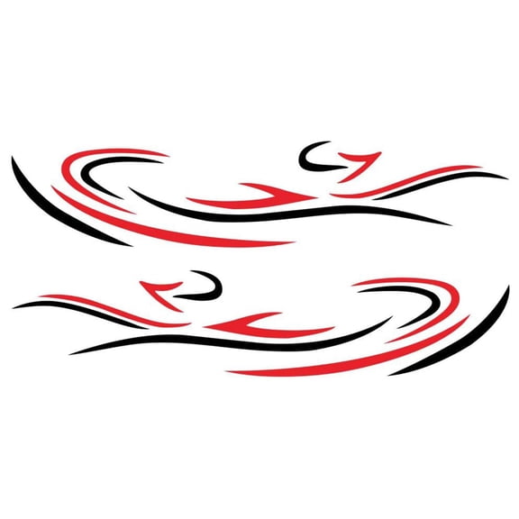 Stripe Graphics Decals for Campers Trailer Auto Side Body Sticker Decorative Stickers Exterior Stickers