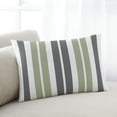 thumbnail image 1 of Stripe Gray Sage Green Throw Pillow Cover,Modern Minimalist Art Geometric Rectangle Decorative Pillow Case Protector Soft Cushion Cover Lumbar Pillowcase for Couch Sofa Bedroom Car Decor 20x36 Inch, 1 of 8