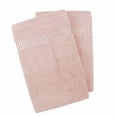thumbnail image 1 of Sparkles Home  Stripe Rhinestone Hand Towel (Set of 2) - Pink, 1 of 5