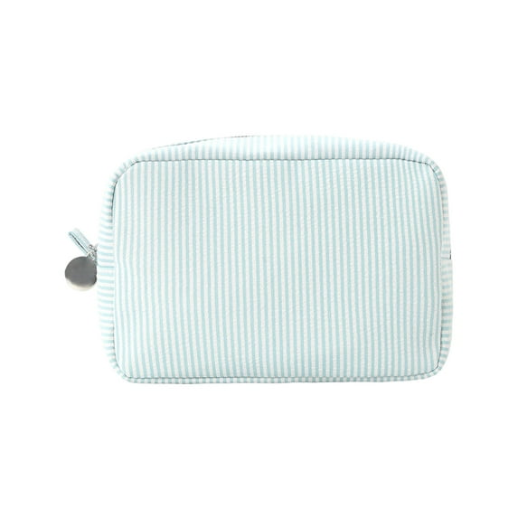 Stripe Makeup Bag Portable Cosmetic Bag Travel Toiletry Bag Cosmetic Brush Case Makeup Storage Bag Lovely Wash Bag