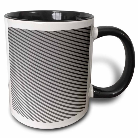 3drose, Stripe Pattern Background - Gradient Abstract Vector Design, 11oz Two-tone Black Mug
