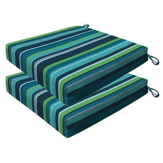 Stripe Poolside Premium Dining Seat Cushion (2-Pack)