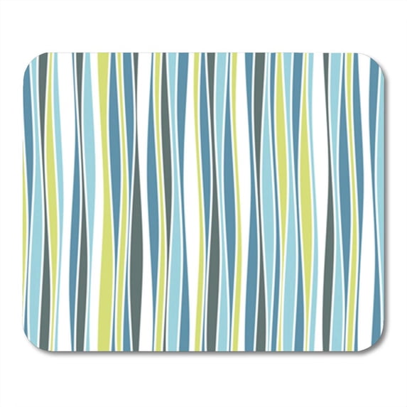 Stripe Ripple Pattern in Nuance Colors Cheerful Wave Water Mousepad Mouse Pad Mouse Mat 9x10 inch
