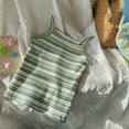 thumbnail image 1 of Stripe Tank Tops for Girls Cotton Spaghetti Strap Cami Top Size 1-9 Toddlers Kids Cute Stretchy Pullover Going-Out Loungewear Vests Summer, 1 of 3