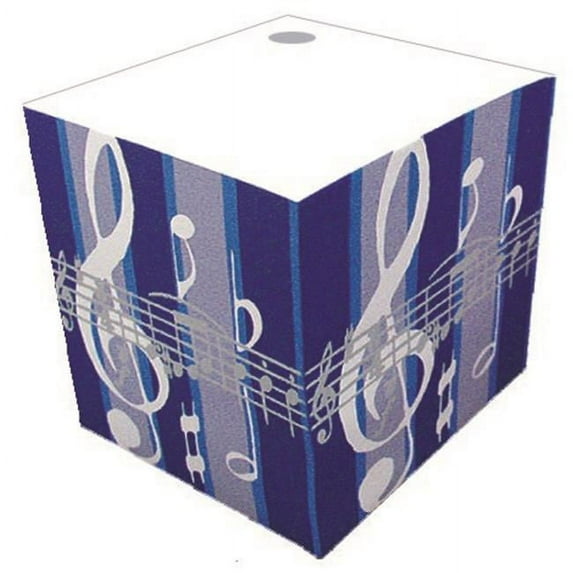 Stripe Telephone Cube - Blue
