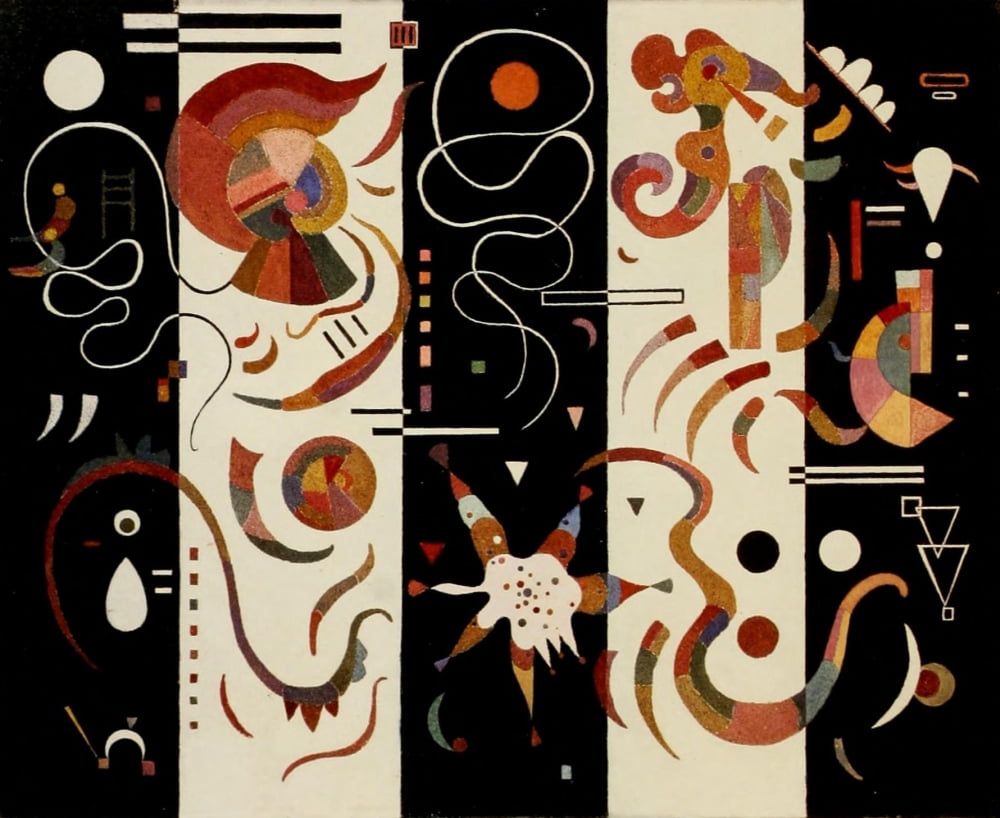 Striped 1934 Canvas Art - Wassily Kandinsky (24 x 36)