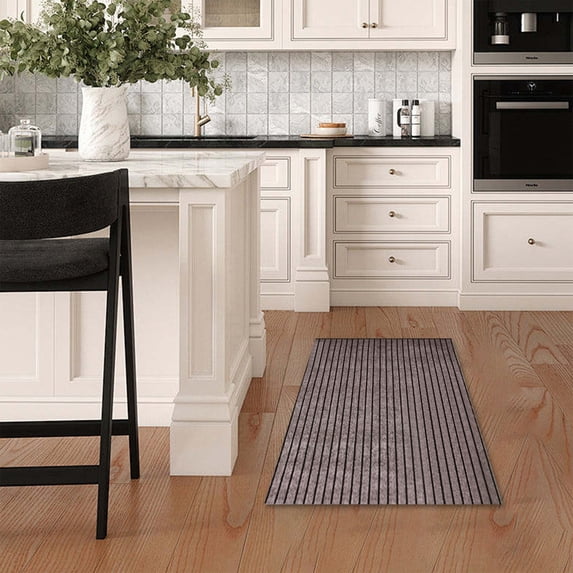 Striped Area Rug, 40x60 Rug, Polyester Living Room Carpet, Non-Slip Bedroom Floor Mat for Home Balcony