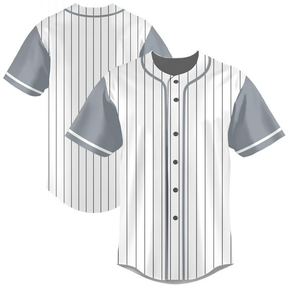 Striped Baseball Jersey Shirt for Men Stripes Baseball Shirts Sports Uniform