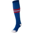 thumbnail image 1 of Striped Baseball Sock - ROYAL, SCARLET, WHITE - XS, 1 of 1