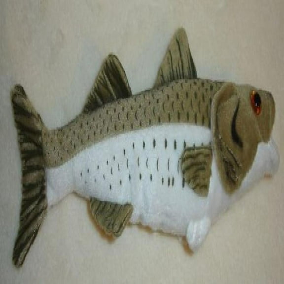 Striped Bass 10 Stuffed Plush Animal - CIin Critters Freshwater Fish Collection