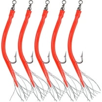 Striped Bass Tube Lures Cod Rig Tube Teaser with Stainless Steel Hook Swivel