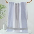 thumbnail image 1 of Striped Bath Towel | 13 x 28 Inch Absorbent Soft Cotton Towel | Quick-Dry for Bathroom, Gym & Beach | 1 Pack, 1 of 6