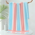 thumbnail image 1 of Striped Bath Towel | 13 x 28 Inch Absorbent Soft Cotton Towel | Quick-Dry for Bathroom, Gym & Beach | 1 Pack, 1 of 6