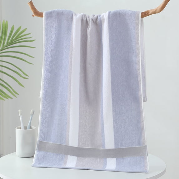 Striped Bath Towel | 13x28 Inch | Soft & Absorbent Cotton Towel | Multi-Color | 1-Pack