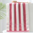 thumbnail image 1 of Striped Bath Towel 29x13 in | Soft Thick Cotton | Highly Absorbent Quick Dry | Versatile for Bathroom, Gym, Spa, Pool | Gray, Pink, Coffee | Durable, Luxurious Feel, 1 of 6