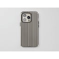 thumbnail image 1 of Striped Black and Cream Tough Phone Case – Minimalist, Vibrant Pastel Aesthetic, Cute Gift for iPhone 16 15 14 Pro Max, Samsung S25 S24 S44, 1 of 5