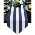 thumbnail image 1 of Striped Blue And White Table Runner Country Wedding Decoration Tablecloth Table Flag Placemat Dust Cover Table Mat For Home, 1 of 5