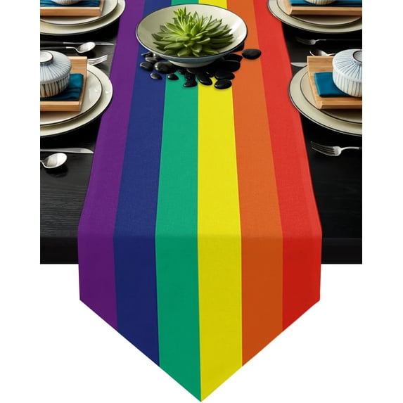 Striped Blue And White Table Runners Tablecloths Decoration Holidays Vintage Party Table Runner Small Long Table Runner Dining