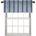 thumbnail image 1 of Striped Blue and White Kitchen Valances for Windows,Colorful Striped Fabric Blackout Valances Curtains Multilayer Polyester Drapes for Kitchen Bedroom 1 Pack 52X18 Inches, 1 of 6