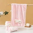 thumbnail image 1 of Striped Bow Towel, Coral Fleece Bath Towel, Quick Drying Highly Absorbent, Soft Lint Free Fabric, Home Bathroom,Vsgery, 1 of 8