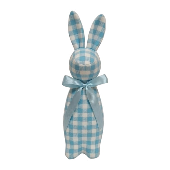 Striped Bunny Tabletop Decoration, Blue and White , Easter Centerpiece Table Decorations Spring Table Centerpieces for Tiered Tray Home Office Party Decor