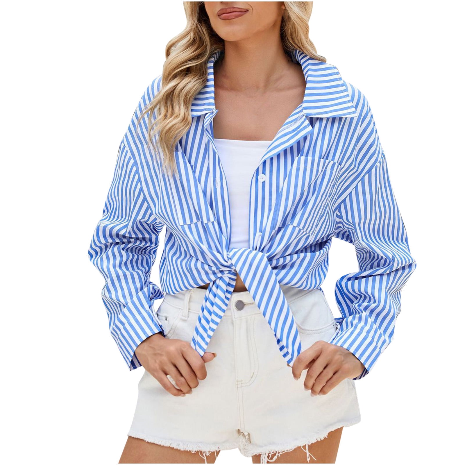Friptspyg Vrouwen Blouses Shirts 100% Katoen Lange Mouw Botton Down Shirts voor Vrouwen UK, Lichtblauw, M Friptspyg Vrouwen Blouses Shirts 100% Katoen Lange Mouw Botton Down Shirts voor Vrouwen UK, Lichtblauw, M