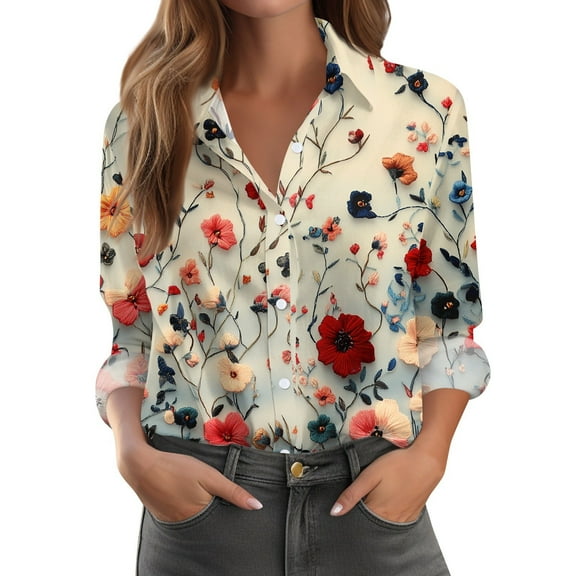 Striped Button-Down Shirts for Women