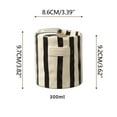 thumbnail image 1 of Striped Coffee Mug, 10oz Ceramic Coffee Mugs with Hand-Painted Striped Art Multiple Use for Kitchen, Dining - Black, 1 of 6