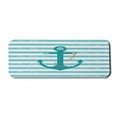 thumbnail image 1 of Striped Computer Mouse Pad, Ship Anchor Chain Marine Life Inspired Lines Background Ocean Sailing, Rectangle Non-Slip Rubber Mousepad Large, 31" x 12", Turquoise White and Teal, by Ambesonne, 1 of 2