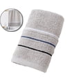 thumbnail image 1 of Striped Cotton Towel, Thick Absorbent Bath Towel, Soft Multipurpose Spa Gym Towel for Home Beach Pool Camping, 1 of 5
