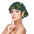 thumbnail image 1 of Striped Cute Lizard Gecko Plant Silk Bonnet for Sleeping Women Men, Adjustable Elastic Satin Bonnet Bonnet for Sleeping, Soft Similar Silk Curly Cuteness Hair Bonnet for Sleeping, 1 of 7