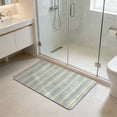 thumbnail image 1 of Striped Diatomaceous Earth Bath Mat Absorbent Quick Dry Non Slip Bathroom Floor Rug 32x20 Inch 1 Count, 1 of 6