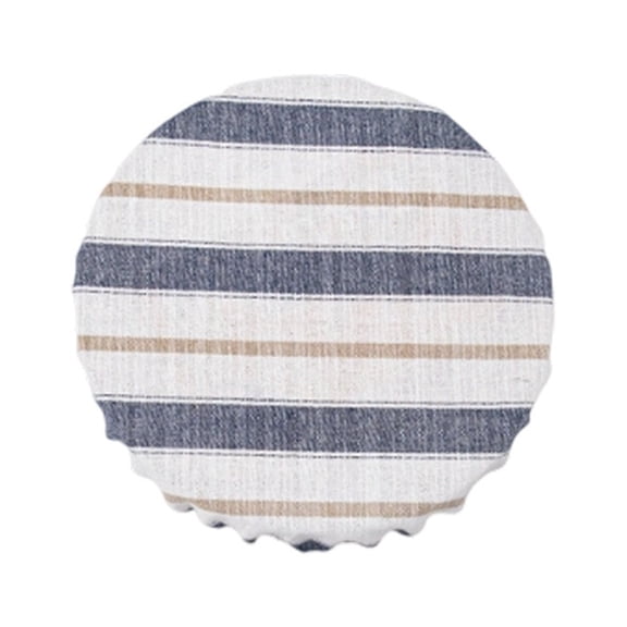 Striped Elastic Cloth Dough Proofing Bowl Cover Breathable Stretch Fabric Food Protector Lid Fits Multiple Bowls for Bread Dough Fermentation Fruit Dust Proof Kitchen Baking(Pattern B-20cm)