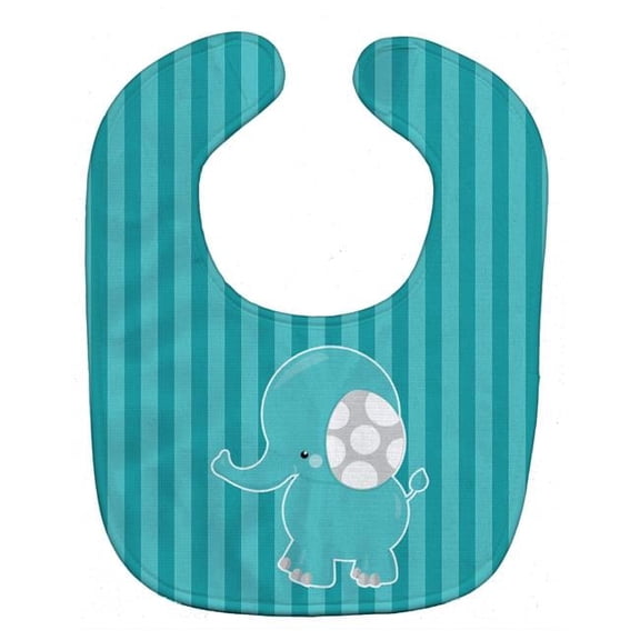 Striped Elephant Baby Bib
