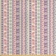 thumbnail image 1 of Ambesonne Ethnic Fabric by the Yard Upholstery, Aztec Style Floral Leaves, 5 Yards, Pale Pink Mauve, 1 of 4