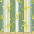 thumbnail image 1 of Ambesonne Striped Fabric by the Yard Upholstery, Spring Striped Flowers, 3 Yards, Yellow Green, 1 of 4