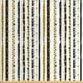 thumbnail image 1 of Ambesonne Victorian Fabric by the Yard Upholstery, Vertical Lines Rounds, 3 Yards, Black Yellow, 1 of 4