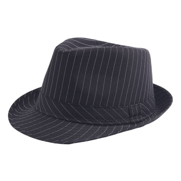 Striped Fedora Top Hat Short Brimmed Dress Up Top Hat Surprise Gift for Boyfriend Father Uncle Casual Hat