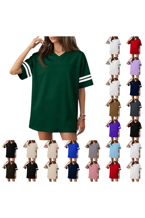 Striped Football Jerseys for Men Unisex Plain Workout Fitness Shirts Sports Uniform, V Neck Short Sleeve Tops Summer Fashion Loose Fit Casual Outfits, Unisex Workout Sport Game Shirts Black XS