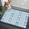 thumbnail image 1 of Striped Front Door Rugs 2x3 ft Ocean Blue Starfish Shell Jellyfish Coral Small Rug for Entryway Non Slip Washable Bathroom Door Mat Absorbent Floor Mat for Indoor Entrance, 1 of 9