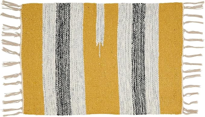 Multicolored Cotton Striped Harmony Placemats Set of 4