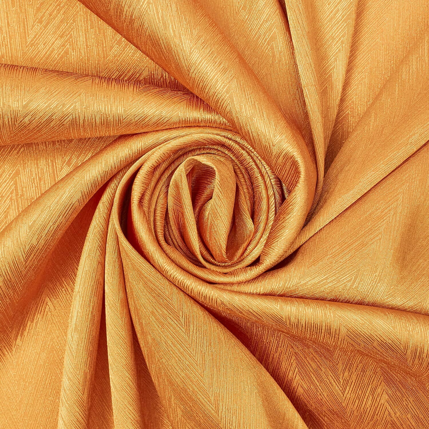 Striped Herringbone Shiny Polyester Stretch Lightweight Satin Jacquard Fabric By The Yard - For Sewing Apparel, Accessories, & Home Décor - Gold (1 Yard)