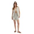 thumbnail image 1 of Striped High Waist Elastic Waist Shorts, 1 of 6