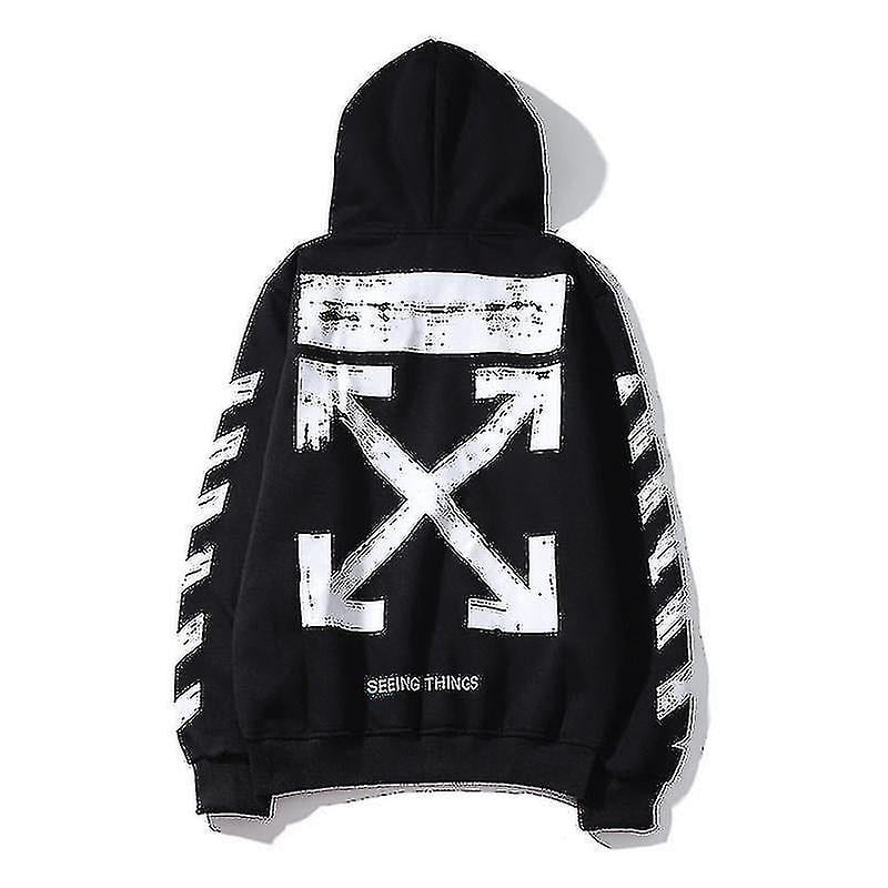 Off white striped hoodie deals