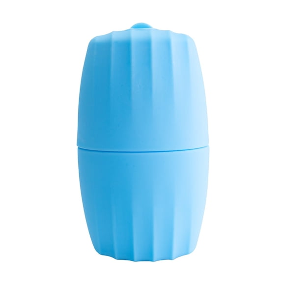 Striped Ice Roller For Face, Blue Facial Ice Pack, Cooling Massage Roller, Silicone Ice Therapy Tool, Portable Face Roller For Skin Care And Relaxation