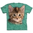 thumbnail image 1 of Striped Kitten Adult T-Shirt Tee, 1 of 2